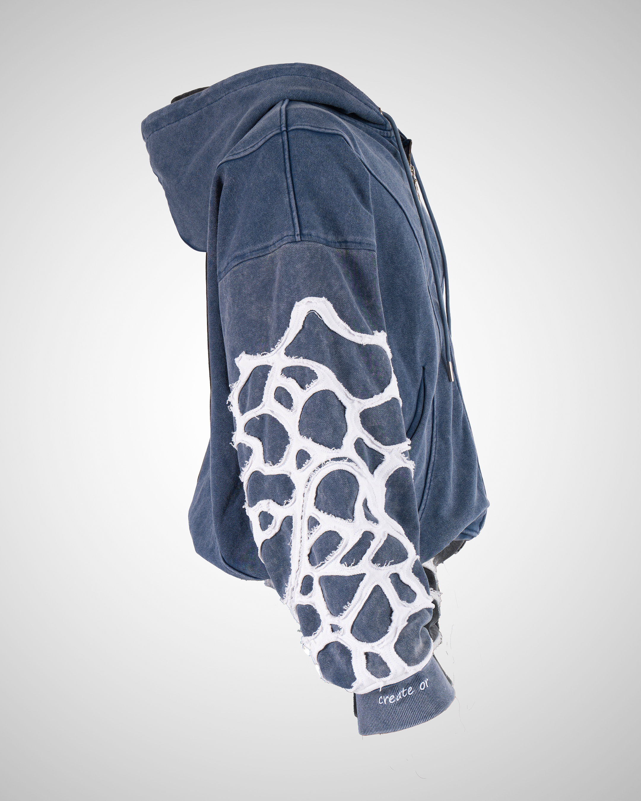 Whispering Waves ZIP-UP BLUE