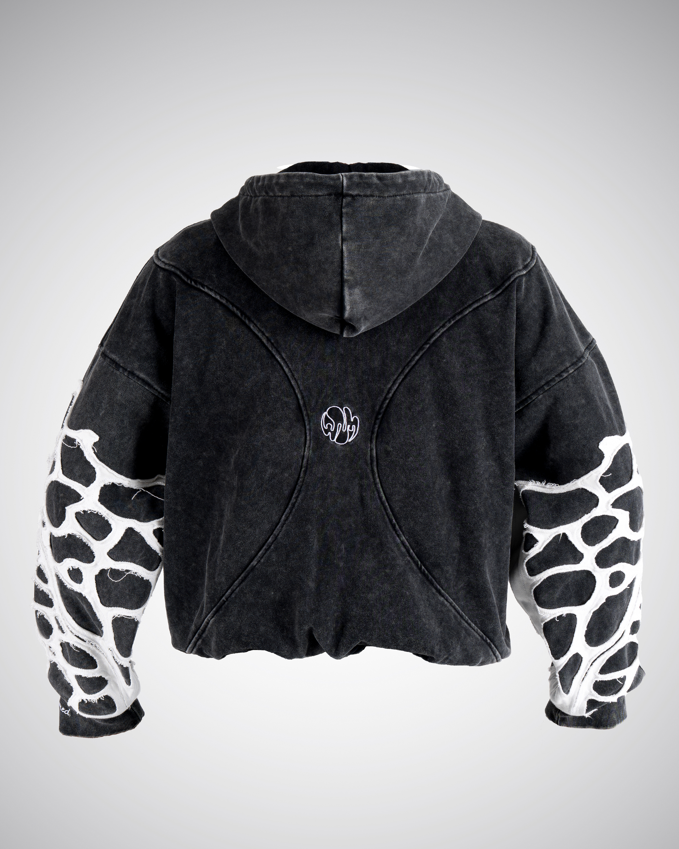 Whispering Waves ZIP-UP BLACK